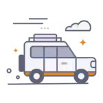 Graphic symbols of SUV vehicles representing various models, sizes=