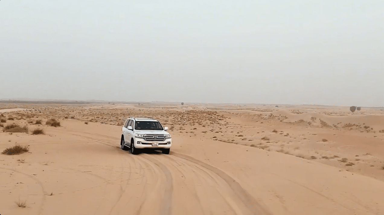 4x4 dune bashing in the desert